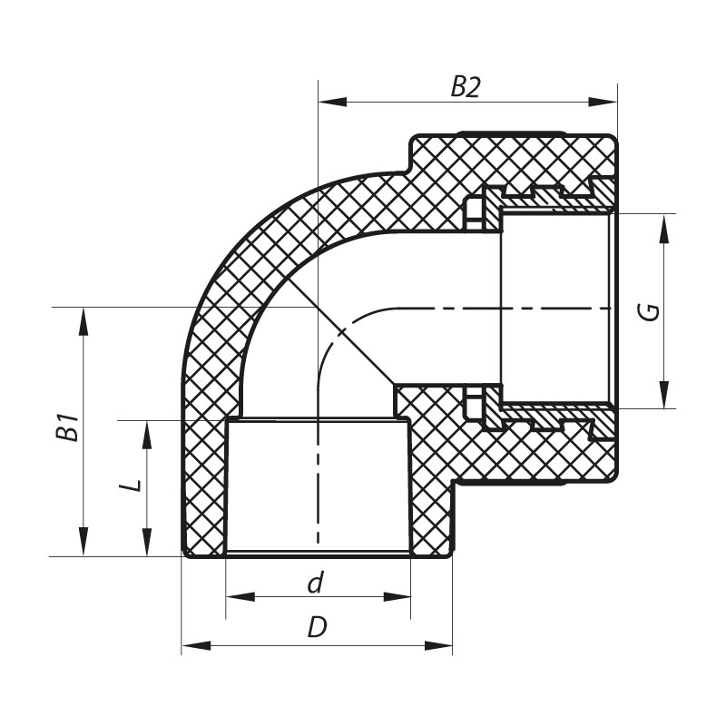 Кут ВР 20x1/2F PPR KOER - Зображення 3