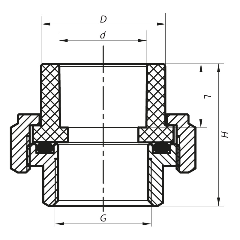 Згін-американка ВР 20x1/2F PPR KOER - Зображення 2