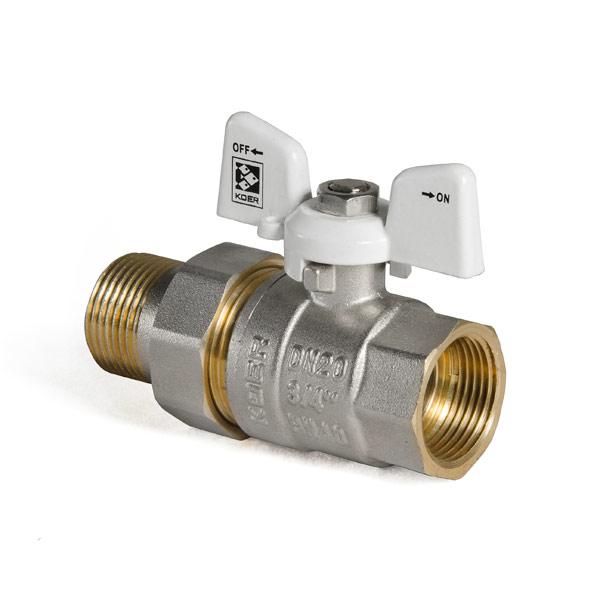 Кран з американкою 3/4" білий - Зображення 3