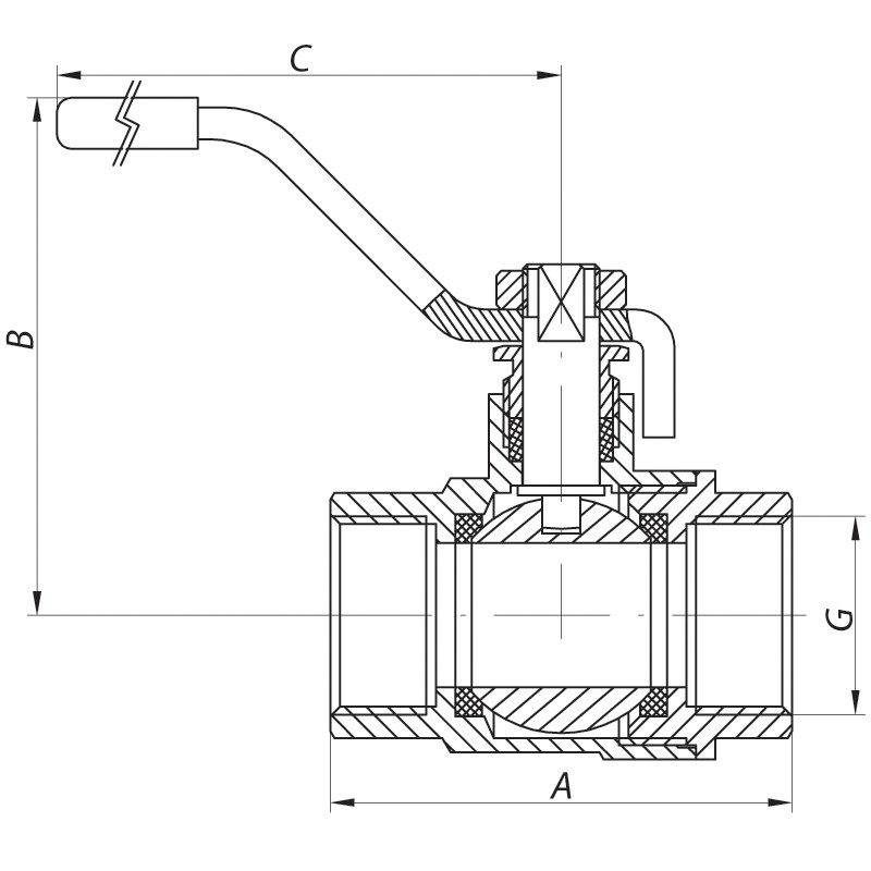 Кран кульовий Waterpro 3/4 "ГГР - Зображення 3