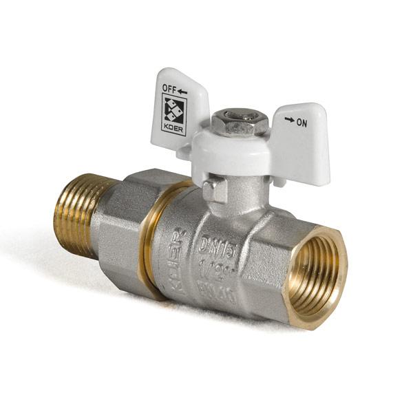 Кран з американкою 1/2" білий - Зображення 2