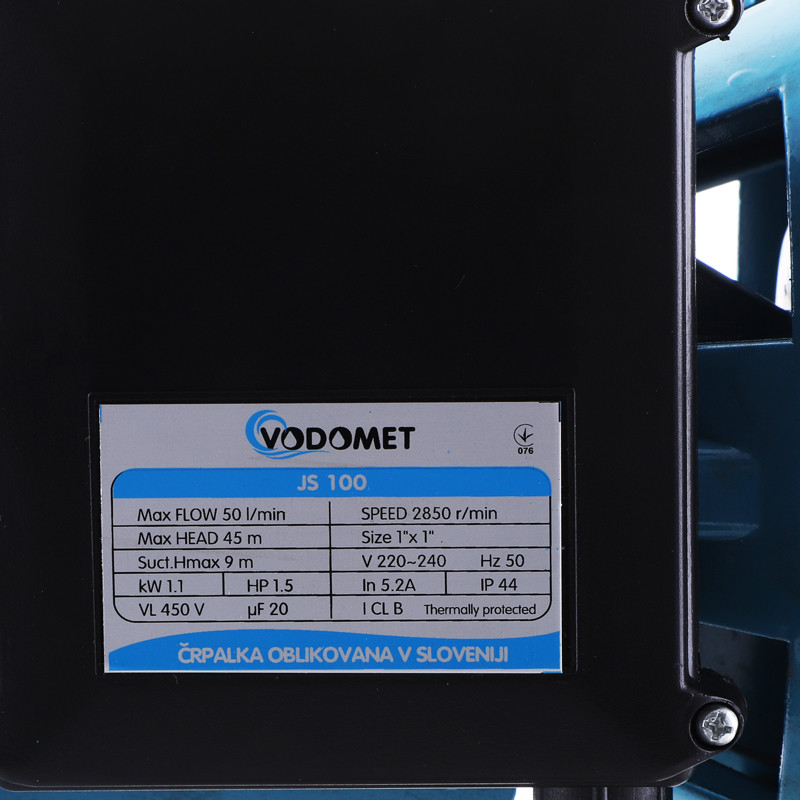 Насос поверхневий відцентровий Vodomet JS100, корпус нержавіюча сталь - Зображення 2