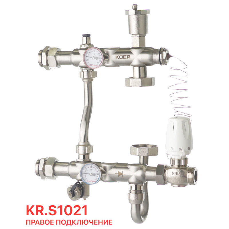 Змішувальний вузол KOER KR.S1021 1 "НР SUS304 - Зображення 3