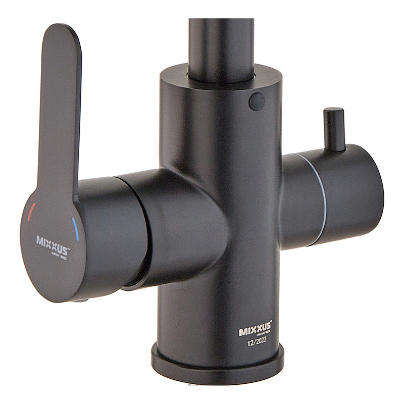 Змішувач для кухні Mixxus DAX-021-G Black з вих.для пит.води - Зображення 3
