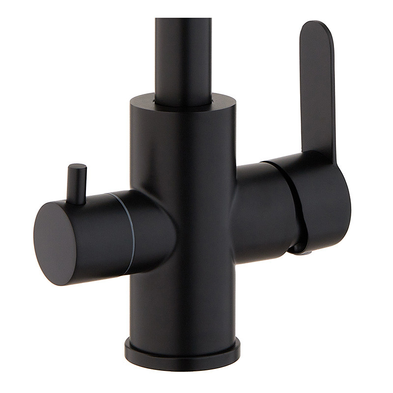 Змішувач для кухні Mixxus DAX-021-G Black з вих.для пит.води - Зображення 2