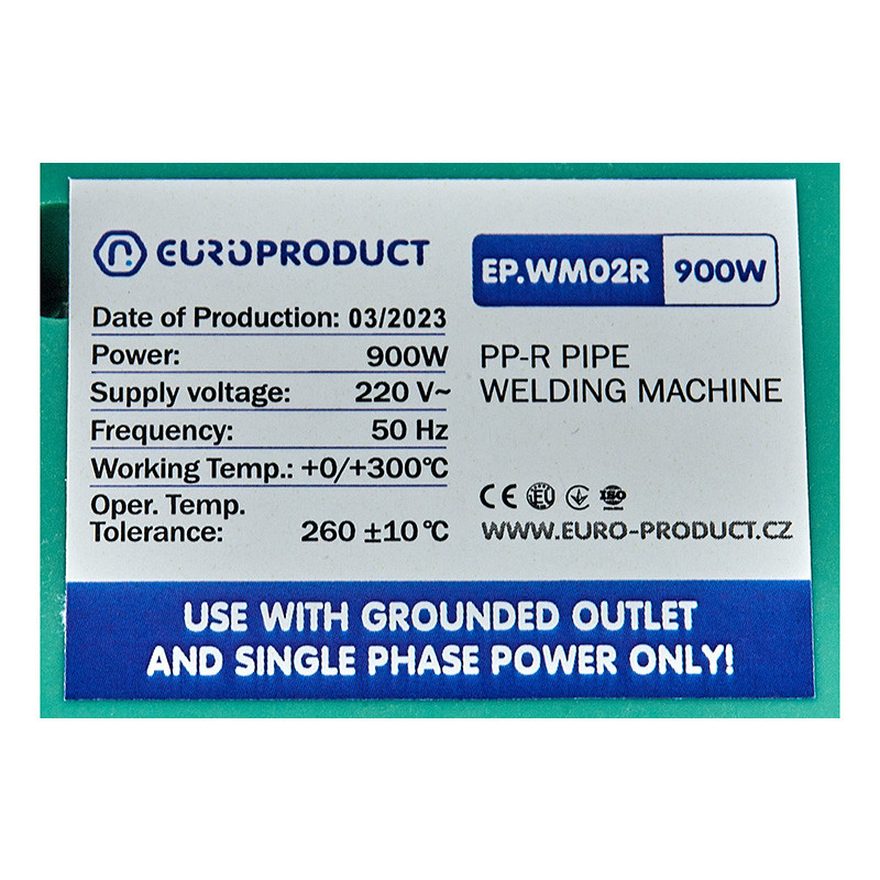 Паяльник Europroduct EP.WM02R для PPR труб 16/32mm - Зображення 3