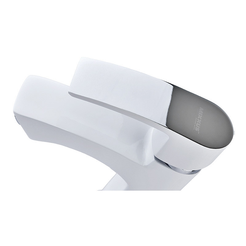 Змішувач для умивальника Mixxus Magnum 001 White-Chrome - Зображення 3
