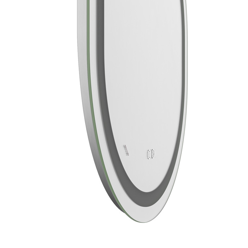 Дзеркало Mixxus Premium ELLIPSE MV05-80x70-Reverse з Led Touch, Anti-fog, димером - Зображення 3