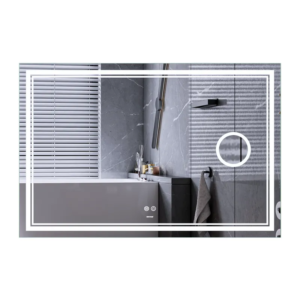 Дзеркало Mixxus Premium QUADRO MR20-100x70 з Led Touch, Anti-fog, димером, регулятором яскравості, лінзою