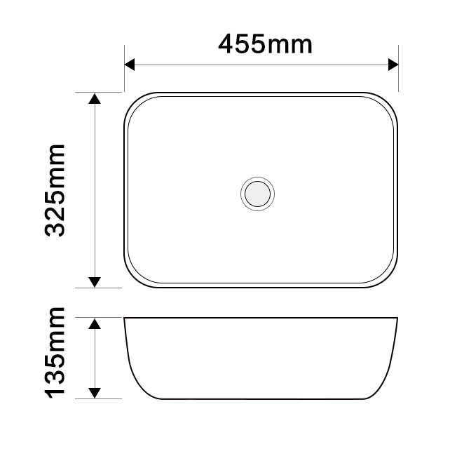 Раковина накладна MIXXUS PREMIUM DIVERSE-0113 MARBLE 455х325х135mm - Зображення 8
