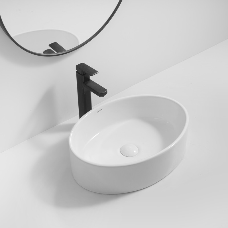 Раковина накладна Mixxus Premium BEVEL-0106 500×355×140 мм, білий - Зображення 3