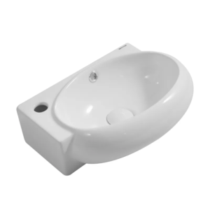 Раковина підвісна Mixxus Premium DIVERSE-1201-R 400х215х140mm з отвором під змішувач та переливом