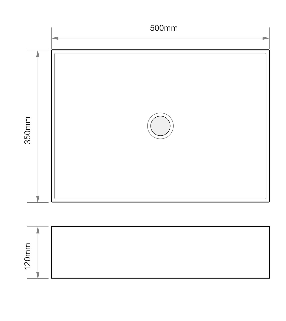 Раковина накладна Mixxus Premium QUADRO-0104 500х350х120mm - Зображення 8