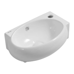 Раковина підвісна Mixxus Premium DIVERSE-1201-L 400х215х140mm з отвором під змішувач та переливом