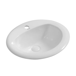 Раковина врізна на стільницю Mixxus Premium TOPPER-1602 515х400х200mm з отвором під змішувач та переливом