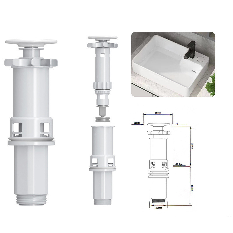 Раковина накладна Mixxus Premium STYLE-0201 520х375х140mm з донним клапаном та отвором під змішувач - Зображення 6