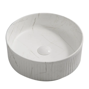 Раковина накладна Mixxus Premium WAVE-0102 MARBLE 370х370х130mm