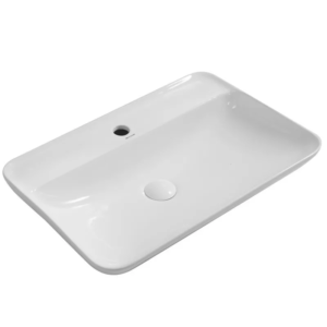 Раковина накладна Mixxus Premium BEVEL-0203 600х405х120mm з отвором під змішувач