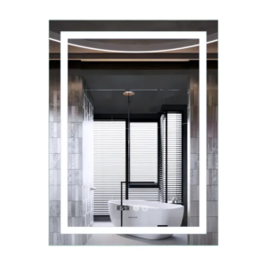 Дзеркало Mixxus Premium FLASH MR21-60x80 з Led Touch, Anti-fog, димером, регулятором яскравості, годинником