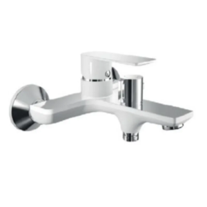 Змішувач для ванни HAIBA ALEX 009 EURO WHITE-CHROME