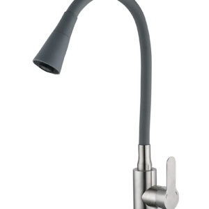 Змішувач для кухні Mixxus DAX-011 REFL.Gray з силіконовим виливом