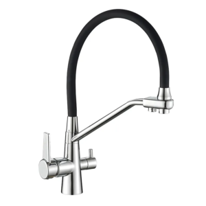 Кухонний змішувач на дві води Mixxus Premium Velis 021 Reflector Black