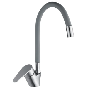 Змішувач для кухні Mixxus NEO-011 REFL.Gray із силіконовим виливом