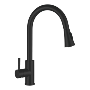 Кухонний змішувач з висувною лійкою Mixxus SUS-014-B Black