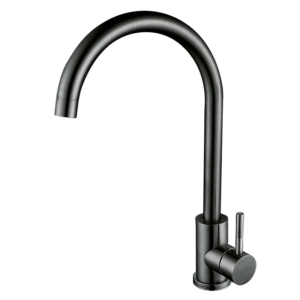 Змішувач для кухні Zerix LUX-011 Graphite з нерж. сталі SUS304