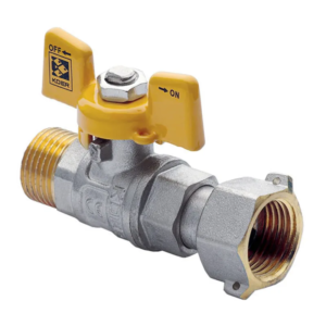 Кран з накидною гайкою 1/2" ГШМ газ KOER KR.220.G