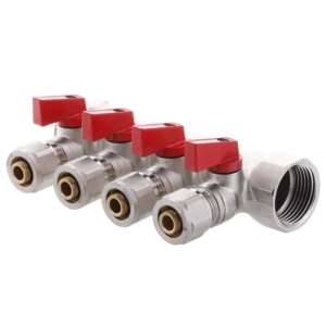 Колектор на 4 контура KOER KR.1126-4 1"x4 ways