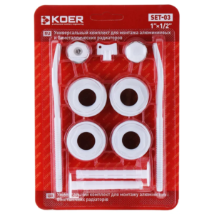 Комплект для радіатора 1/2" KOER SET-03