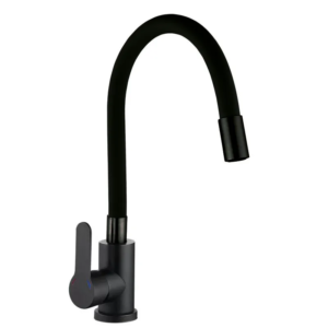 Кухонний змішувач із силіконовим виливом Zerix DAX-011 Black Refl.Black