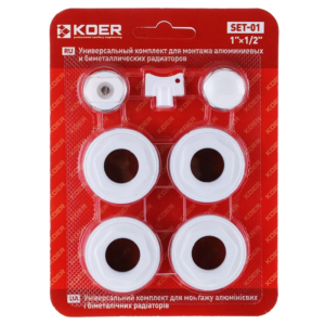 Комплект для радіатора 1/2" KOER SET-01