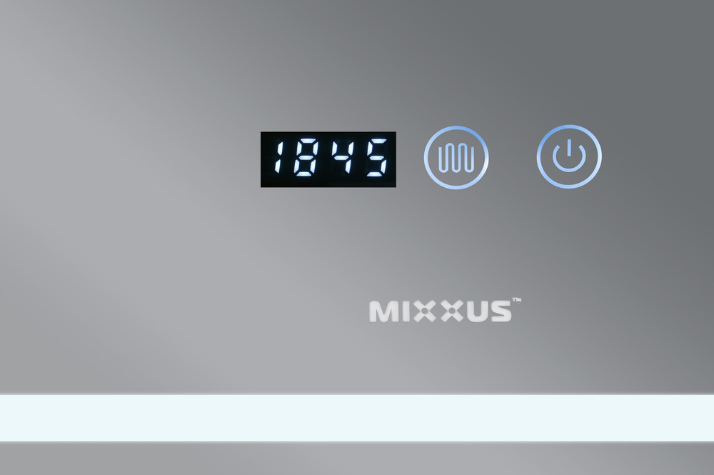 Дзеркало Mixxus WARM MR02-70x50 з Led Touch, Anti-fog, димером, регулятором яскравості, годинником - Зображення 9