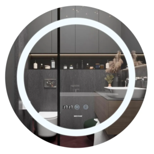 Дзеркало Mixxus PLAIN MC02-60 з Led Touch, Anti-fog, димером, регулятором яскравості, годинником