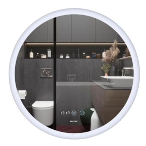 Дзеркало Mixxus PLAIN MC10-80 з Led Touch, Anti-fog, димером, регулятором яскравості, годинником