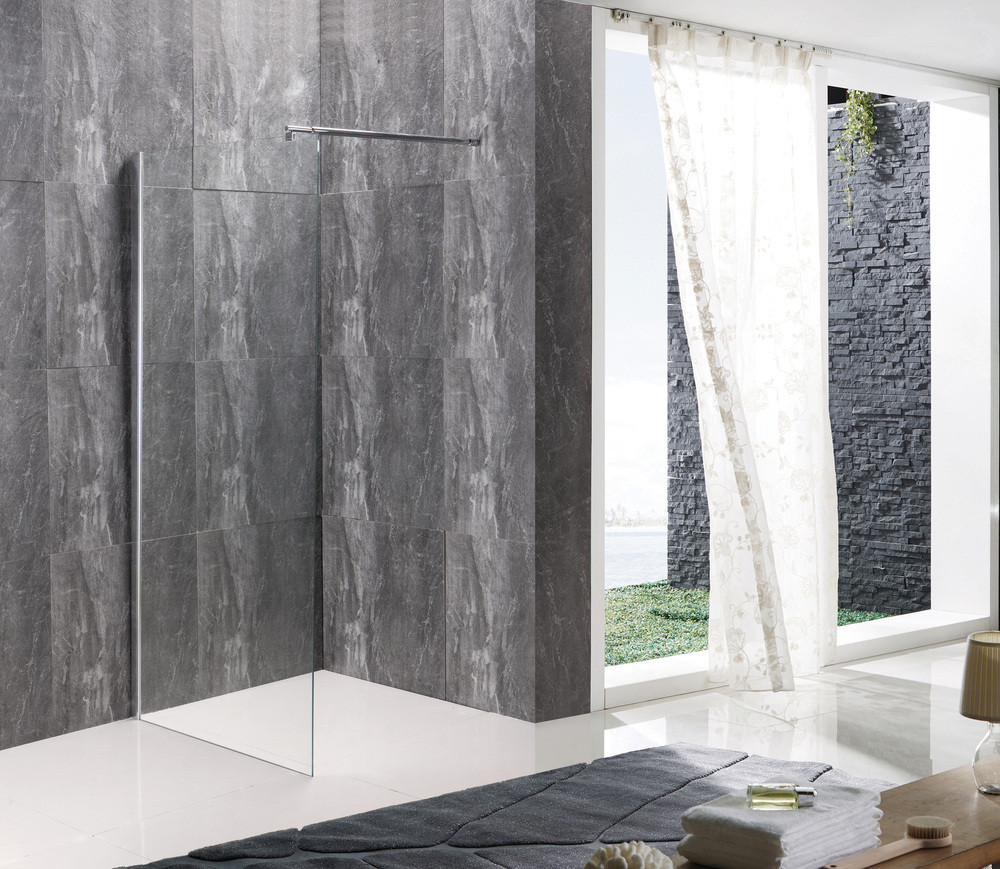 Душова перегородка Mixxus Premium FLAT SP01-120x200-TR Chrome Walk-In прозоре скло 8мм - Зображення 3