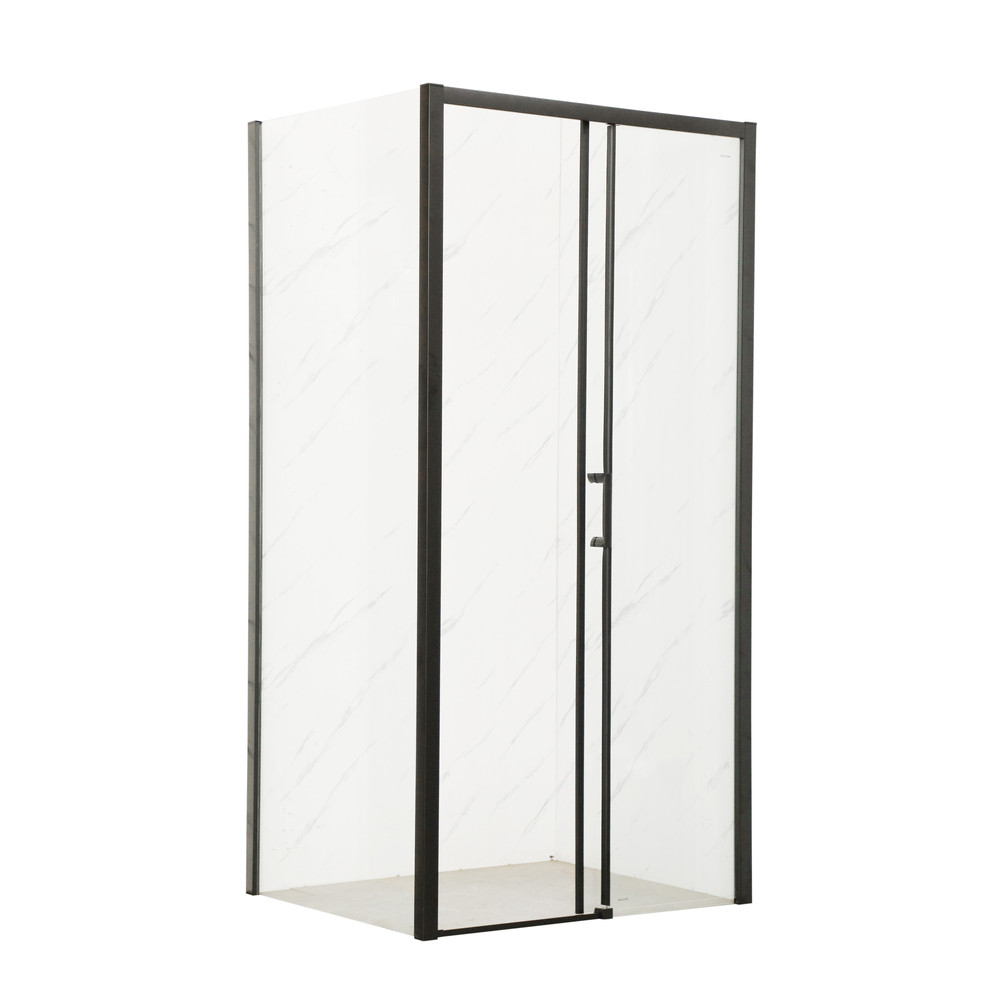 Душова кабіна без піддону Mixxus Premium DIVERSE SC03-100x80x195-TR Black прозоре скло 6мм - Зображення 8