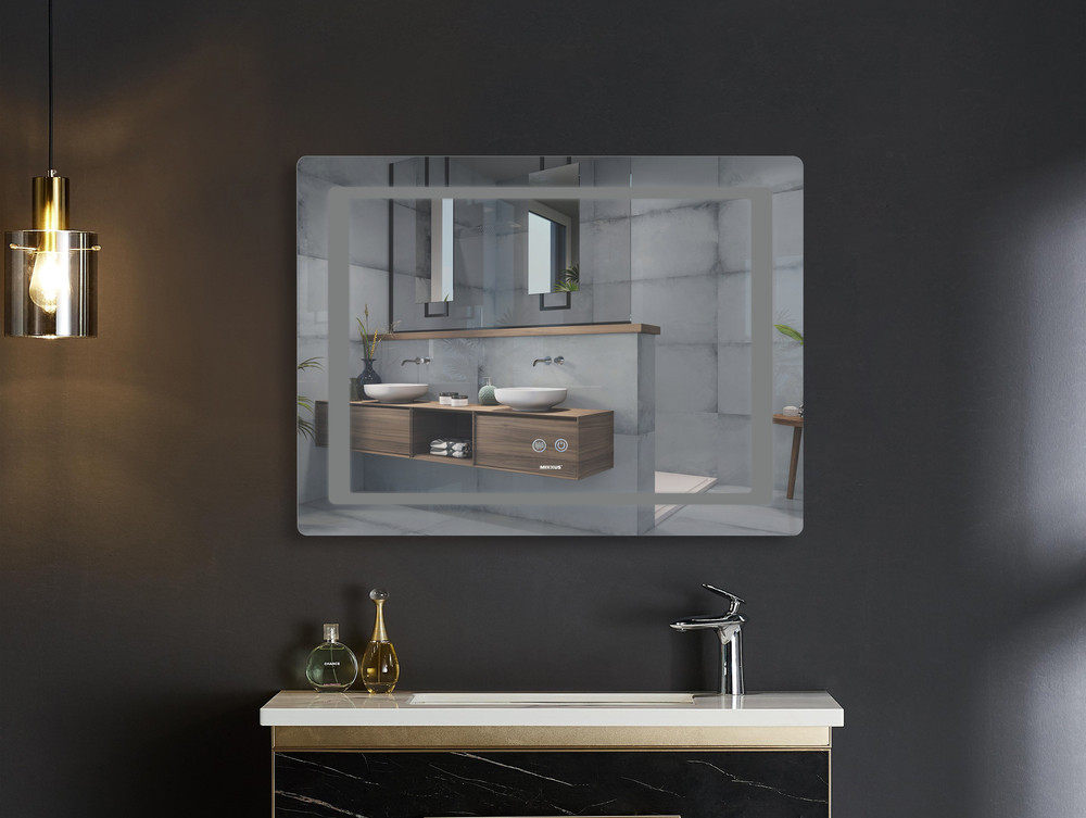 Дзеркало Mixxus STYLE MR13-80x60-Reverse з Led Touch, Anti-fog, димером, регулятором яскравості - Зображення 9