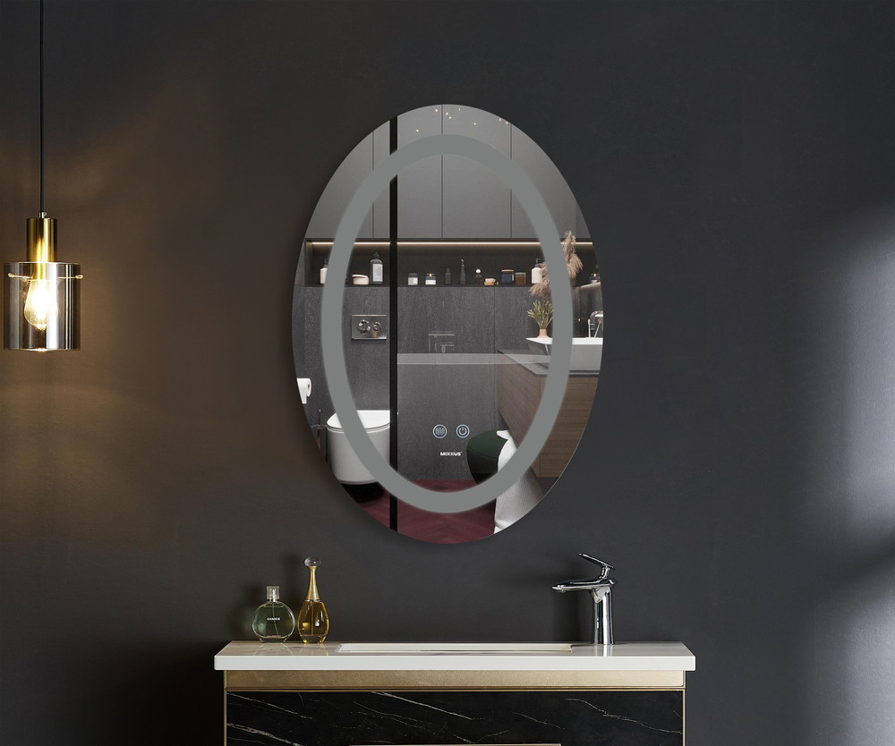 Дзеркало Mixxus PLAIN MV03-50x70 з Led Touch, Anti-fog, димером, регулятором яскравості - Зображення 3