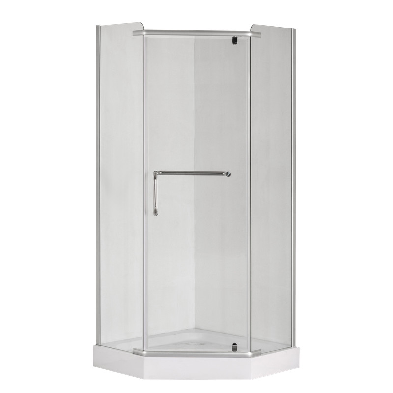 Душова кабіна без піддону Mixxus LINES SC01-90x90x185-TR CHROME прозоре скло 6мм - Зображення 9