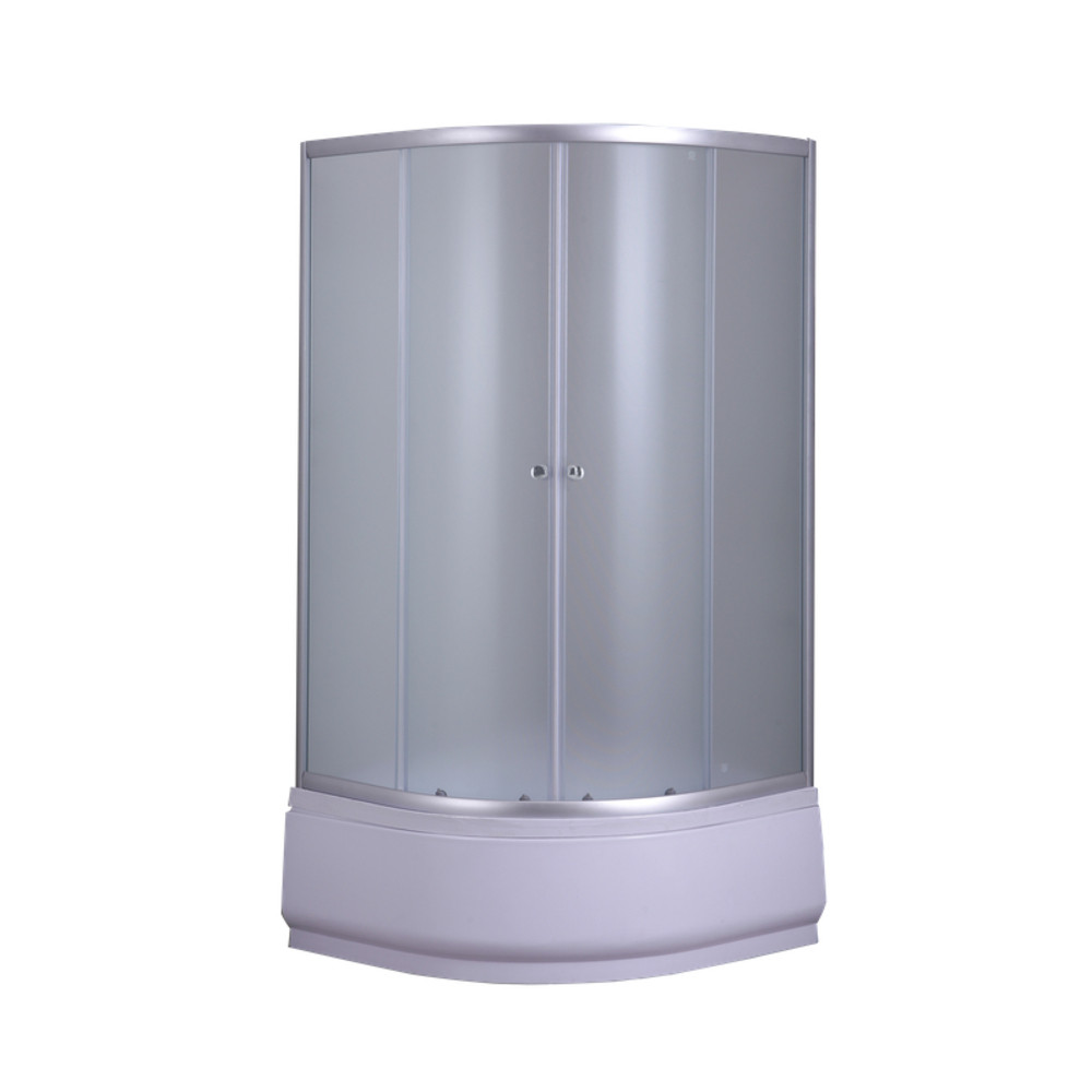Душова кабіна з високим піддоном Mixxus PLAIN SCT01-90x90x195-FB SATIN матове скло 4мм - Зображення 5