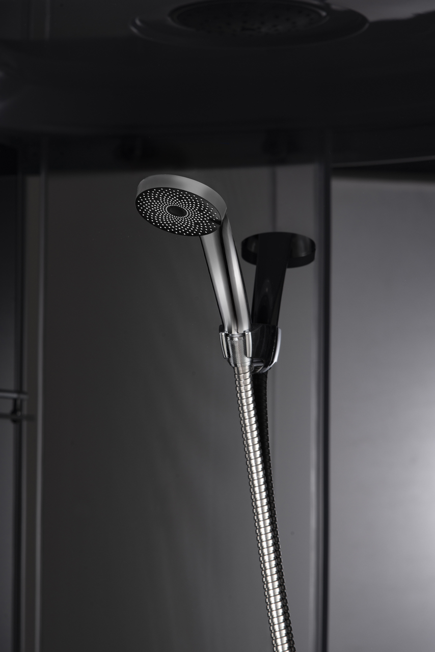 Бокс душовий без гідромасажу Mixxus STRONG SB02-90x90x215-GR SATIN з низьким піддоном - Зображення 8