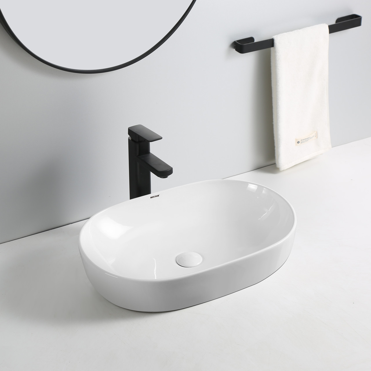 Раковина накладна MIXXUS PREMIUM ELLIPSE-0105 600х400х150mm - Зображення 6