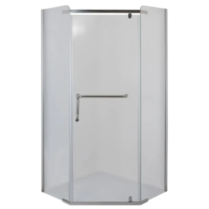 Душова кабіна без піддону Mixxus LINES SC01-90x90x185-TR CHROME прозоре скло 6мм