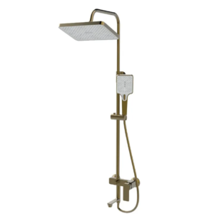 Душова колона зі змішувачем Haiba KUBUS 009-J BRUSHED GOLD