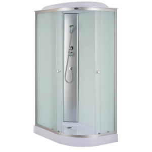 Бокс душовий без гідромасажу Mixxus WAVE SB02-120x80x215-L-FB SATIN з низьким піддоном
