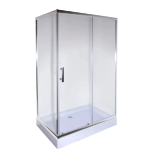 Душова кабіна з низьким піддоном Mixxus HARD SCT01-100x80x198-TR CHROME прозоре скло 5мм