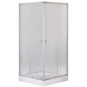 Душова кабіна з низьким піддоном Mixxus CUBIC SCT01-90x90x195-FB CHROME матове скло 4мм